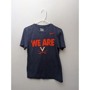 Virginia UVA Cavaliers Football Team Nike Finish Blue T-Shirt small